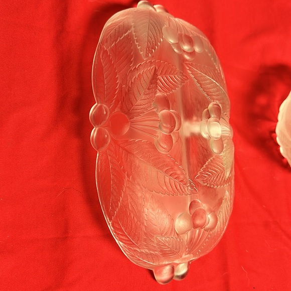 MIKASA BOUNTIFUL- Crystal Divided Relish Dish and bowl - Picture 4 of 7